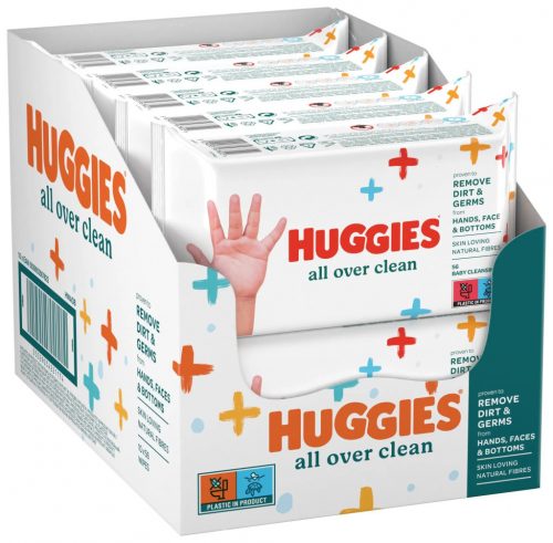 Huggies All Over Clean nedves törlőkendő - 10x56 db