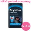 Huggies DryNites 4-7 éves fiú éjszakai pelenka, 3x10 db - HAVI pelenkacsomag