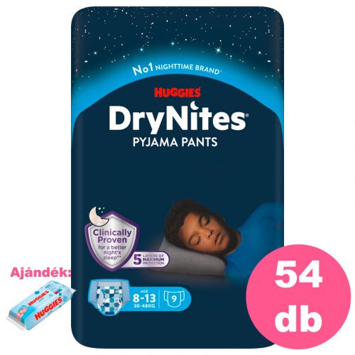 Huggies DryNites 8-13 éves fiú, 9db