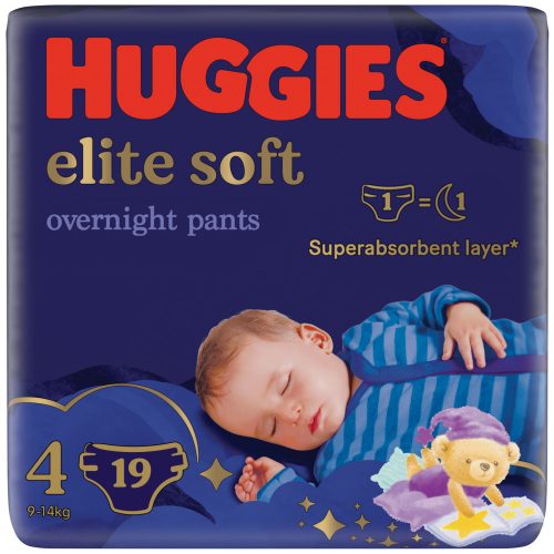 Huggies Overnight Pants 4-es éjszakai bugyipelenka 9-14 kg, 19 db