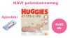 Huggies Extra Care 2-es pelenka 3-6 kg, 328 (4x82) db - 2 HAVI pelenkacsomag + AJÁNDÉK Pure törlőkendő