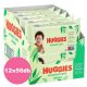 Huggies Natural Care nedves törlőkendő - 12x56 db