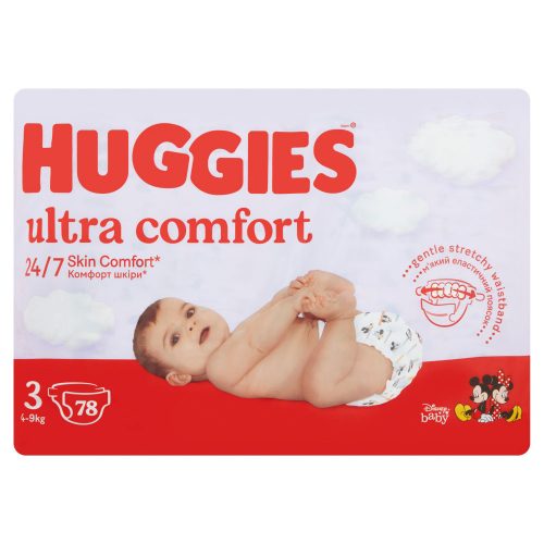 Huggies Ultra Comfort 3-as pelenka 4-9 kg, 78 db