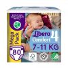 Libero Comfort 4-es pelenka 7-11 kg, 80 db