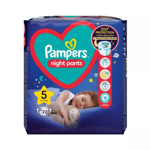 Pampers Night Pants 5 éjszakai pelenka, 12-17kg, 22 db