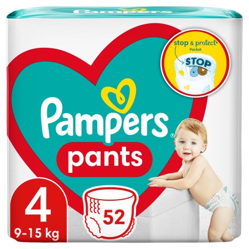 Pampers Pants 4-es bugyipelenka, 9-15 kg, 52 db