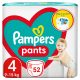 Pampers Pants 4-es bugyipelenka, 9-15 kg, 52 db