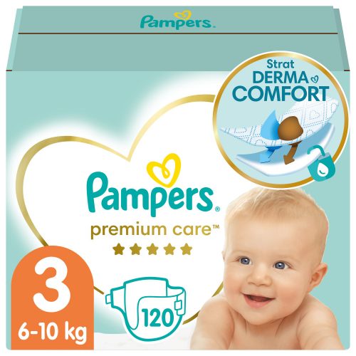 Pampers Premium Care 3-as pelenka, 6-10 kg, 120 db