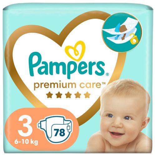 Pampers Premium Care 3-as pelenka, 6-10 kg, 78 db