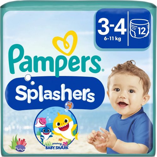 Pampers Splashers úszópelenka, méret 3-4, 12 db