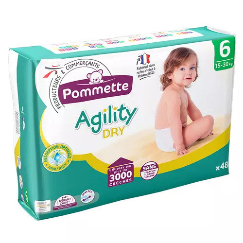 Pommette Agility Dry 6-os pelenka, 15-30 kg, 48 db