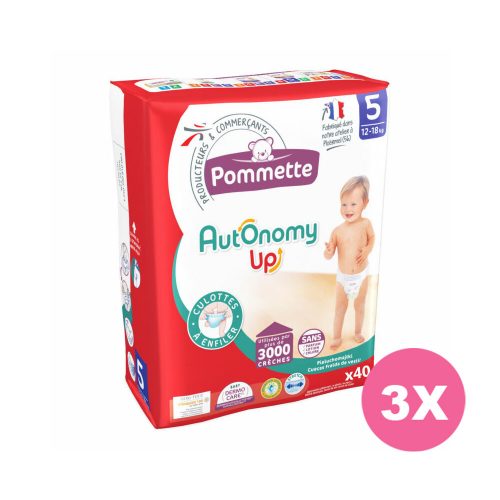 Pommette Autonomy Up bugyipelenka 5-ös, 12-18 kg, 120 db - HAVI pelenkacsomag