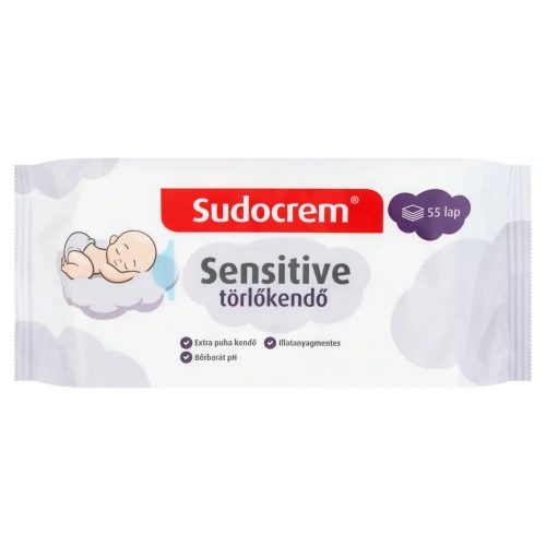 Sudocrem Sensitive nedves törlőkendő - 16x55 db